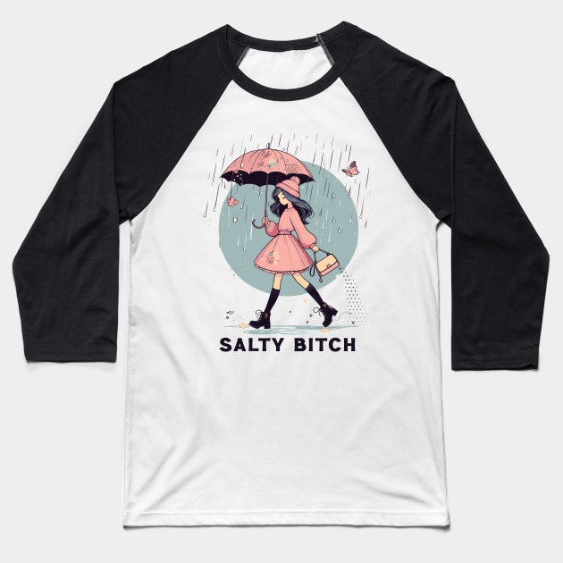 Salty Bitch /// Original Vintage Design Baseball T-Shirt by Trendsdk